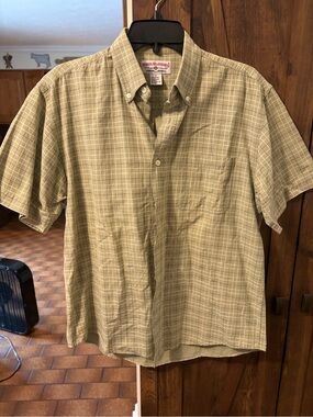 Boca  Short-Sleeve Button-Down Shirt in Light green Plaid